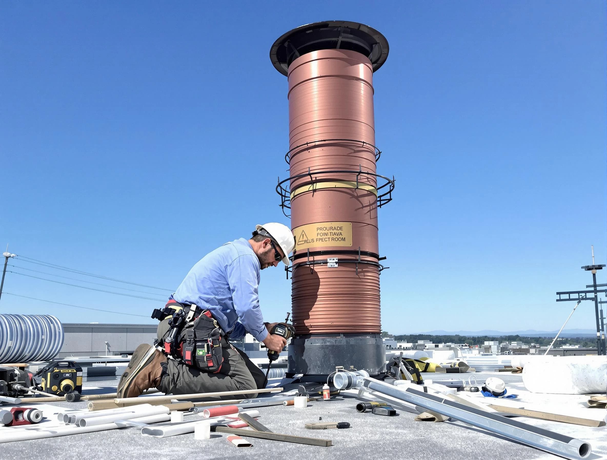 Installed chimney liner by Rio Rancho Chimney Sweep in Rio Rancho, NM
