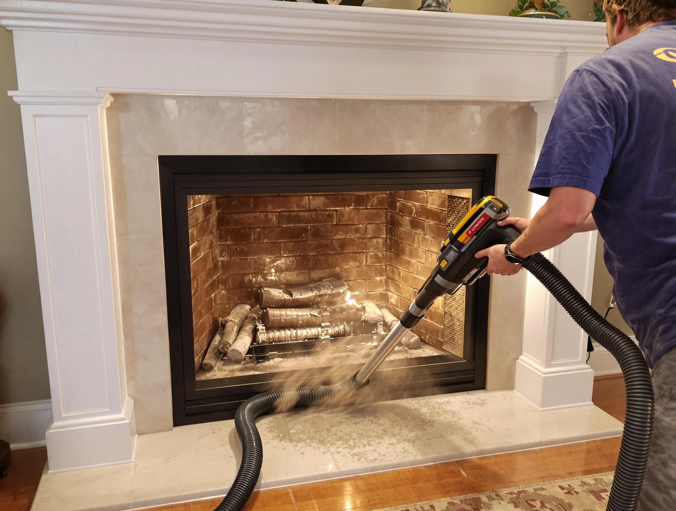 Fireplace cleaning performed by Rio Rancho Chimney Sweep in Rio Rancho, NM