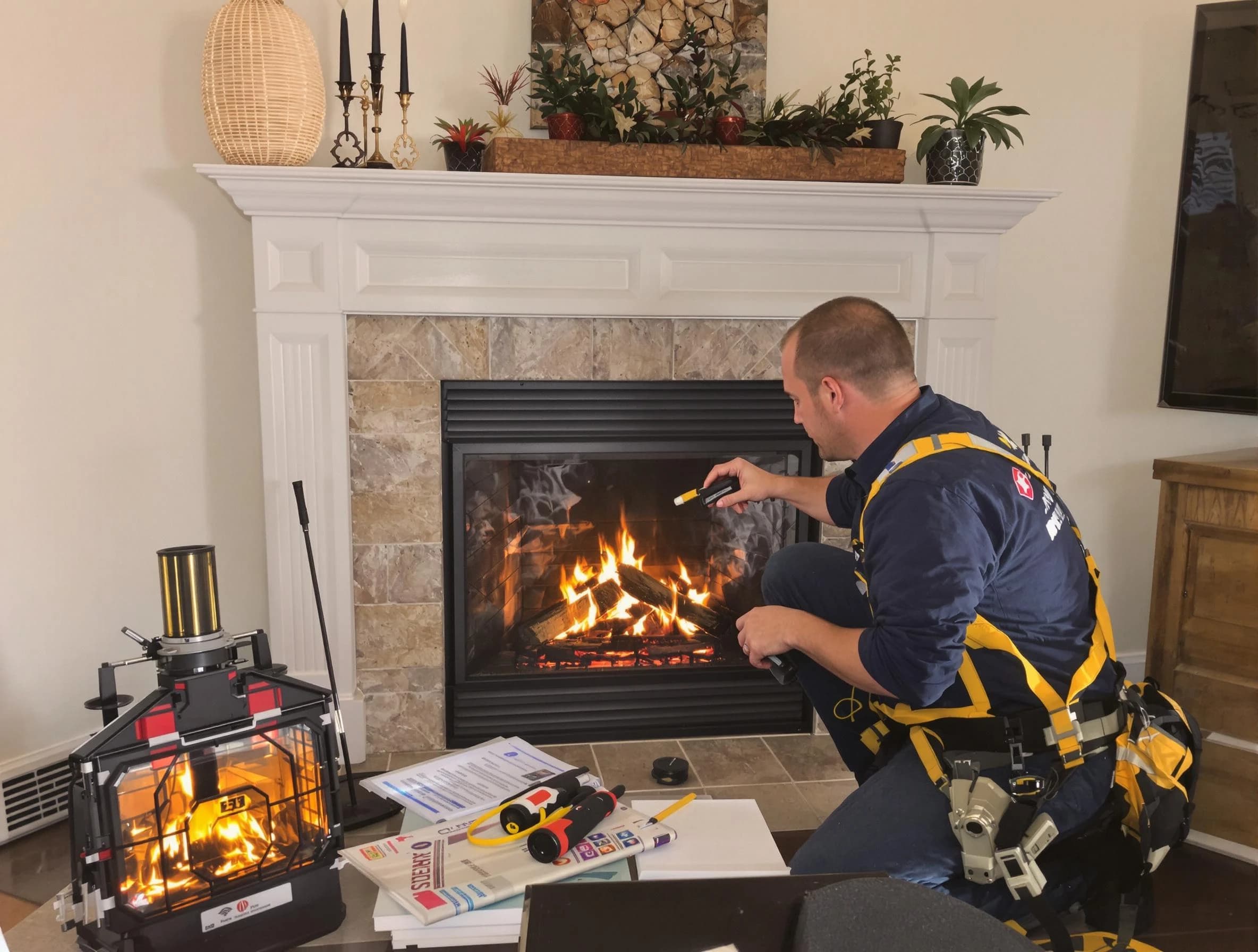 Safety-focused fireplace inspection by Rio Rancho Chimney Sweep in Rio Rancho, NM