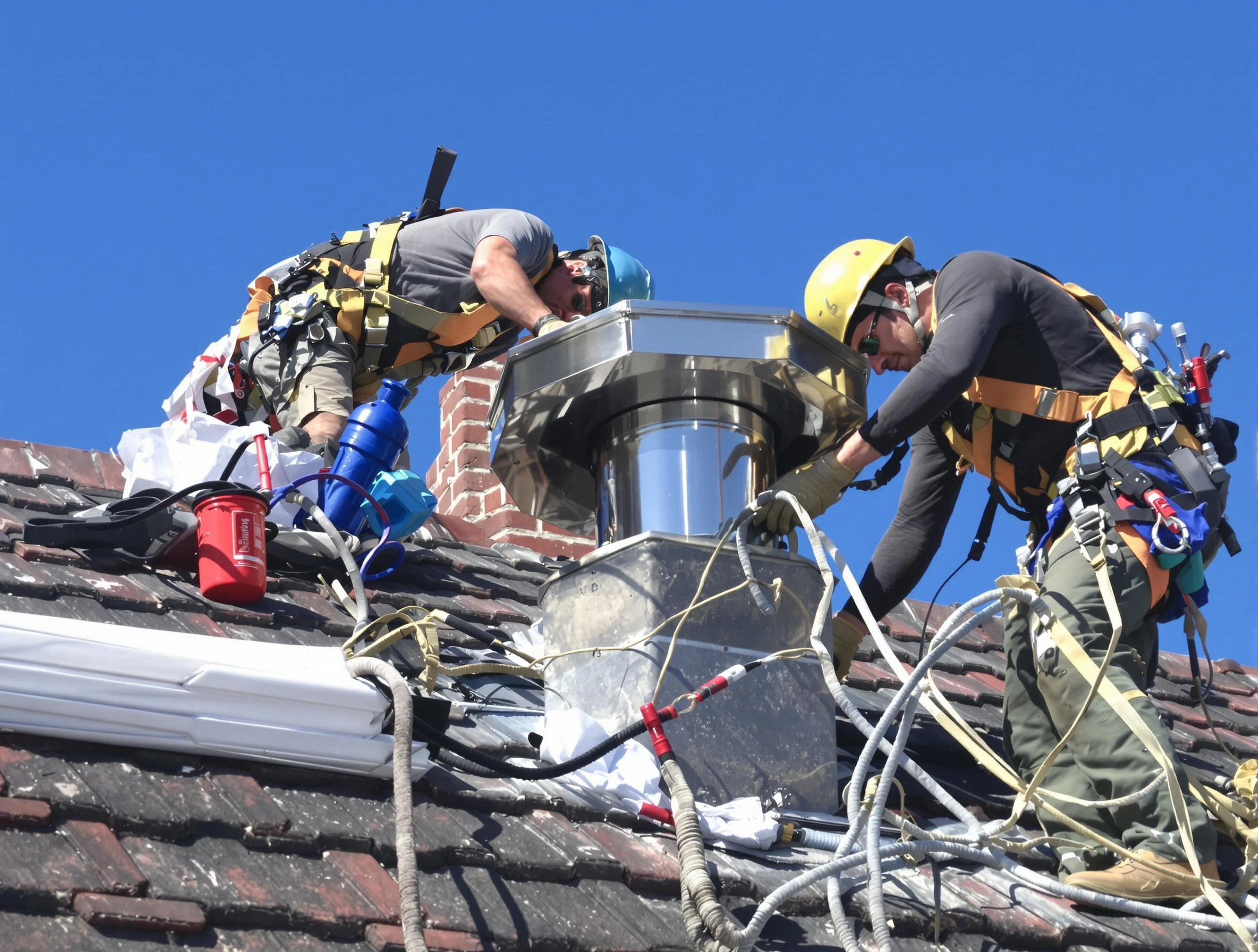 Protective chimney cap installed by Rio Rancho Chimney Sweep in Rio Rancho, NM