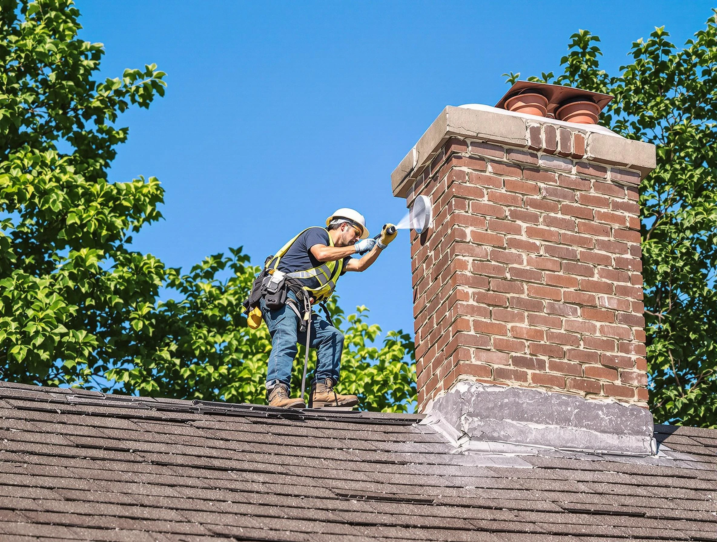 Rio Rancho Chimney Sweep performing an inspection with advanced tools in Rio Rancho, NM