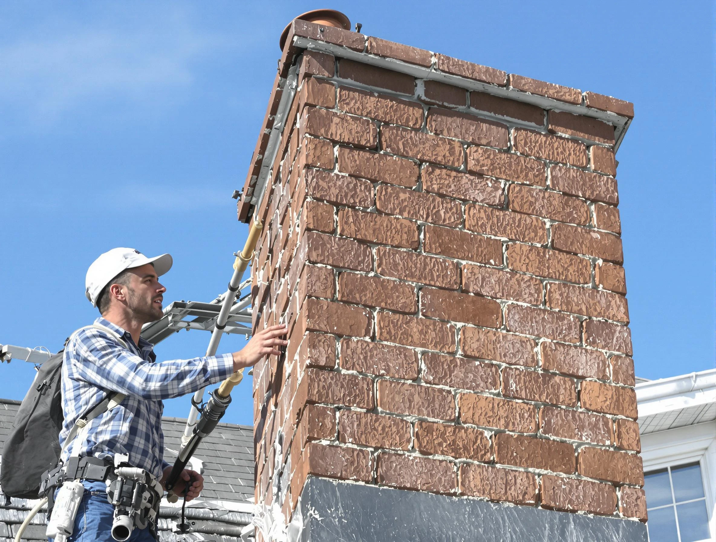 Brickwork for a chimney rebuild by Rio Rancho Chimney Sweep in Rio Rancho, NM