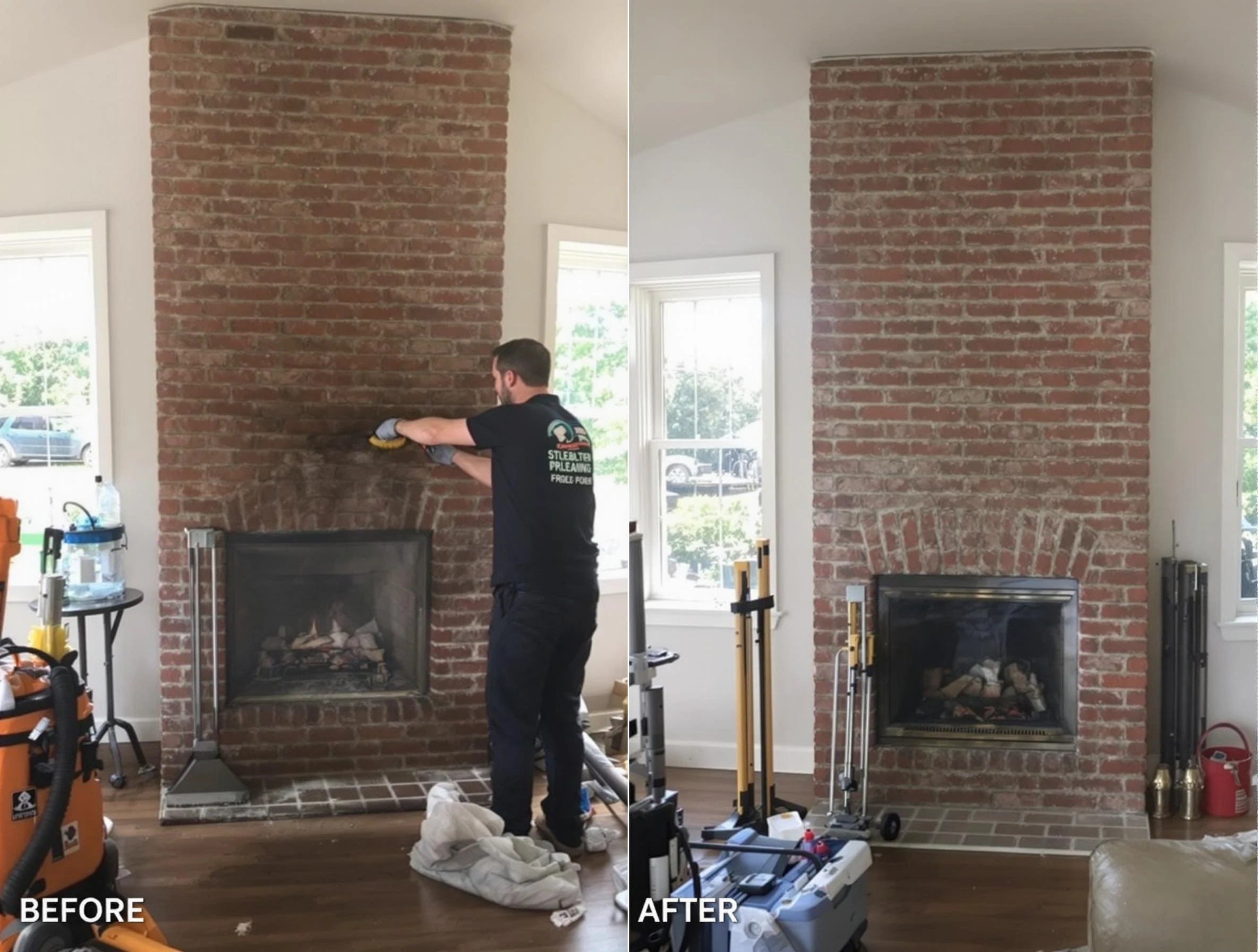 Finished chimney sweeping service by Rio Rancho Chimney Sweep in Rio Rancho, NM